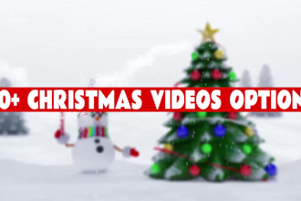 create christmas video greetings from 20 animations