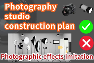 photography and video studio construction and debugging and visual effect improv