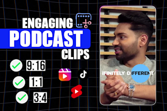 clip your podcast into shorts,reels,tiktok