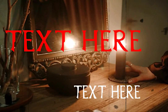 create best thriller, scary and creepy intro and outro video
