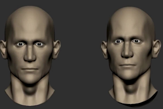 sculpt realistic 3d head bust statue 3d face model 3d portrait for 3d printing