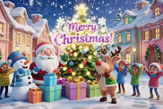 create christmas invitation and greeting  cards, videos andchristmas music video