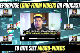 repurpose your youtube video or podcast into short videos