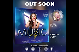 create a stunning music promo video for instagram, facebook