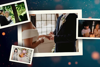 create stunning photo slideshow video for wedding and birthday