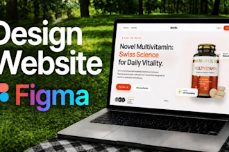 design figma website UI UX, landing page and web design