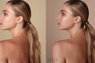 do photo editing and retouching portrait photos in photoshop
