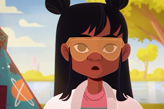 create 2d animation video explainer, character animation, japanese anime style