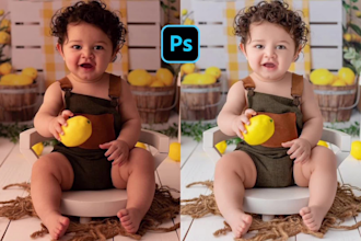 newborn maternity family photo editing and high end skin retouching in photoshop