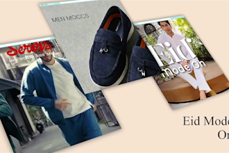 create a professional e commerce website promo video