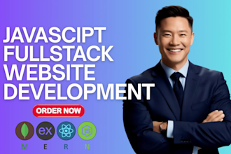 create a website as a javascript fullstack developer custom price