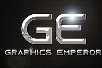 turn your logo or text into realistic 3d metallic chrome in 24 hours