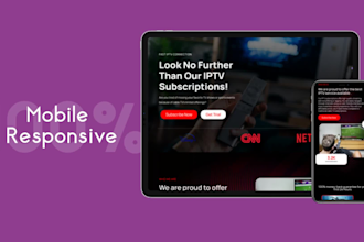 design professional iptv reseller store website creation
