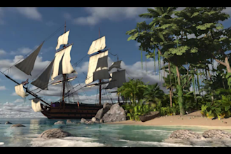 create 3d game environment in unity unreal engine VR metaverse sci fi game asset
