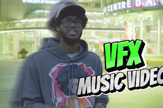do vfx music video editing with special effects
