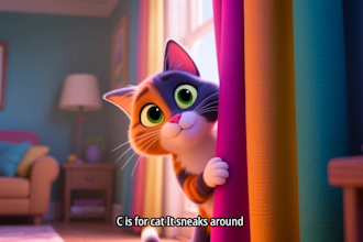 create 3d nursery rhymes, kids learning videos