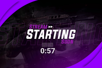 design twitch or youtube overlay for your stream