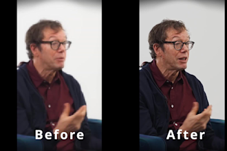 upscale your video by 2x or 4x and clean it up