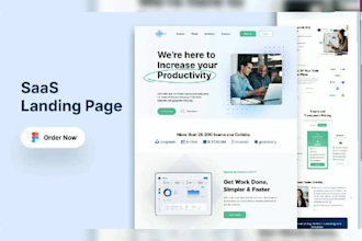 do saas landing page, website homepage, b2b, gui, CRM design