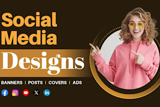 design social media post, facebook ads banner, instagram post and story