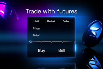 promote ai crypto trading and fintech, ui explainer, with promo video ads