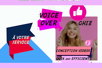 fast friendly voice over