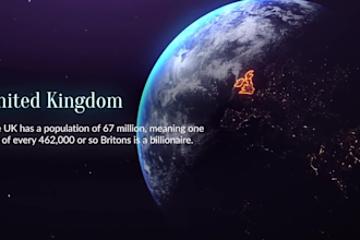 create amazing video 3d global economics from space earth