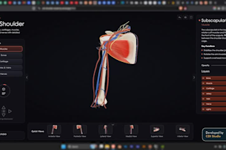 create interactive medical and biotech website