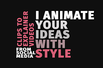 create a kinetic typography animation video