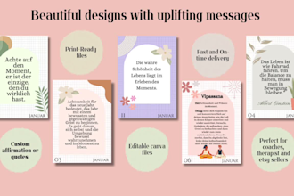 design affirmation and motivational cards that inspire and sell
