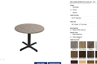 do 2d,3d furniture, table, chair, sofa,configurator on shopify zakeke, kickflip
