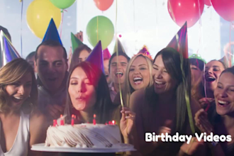 create a wedding, birthday, anniversary video from footage or slideshow for you