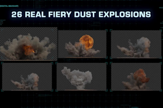 create realistic dust explosion simulations and professional vfx compositing