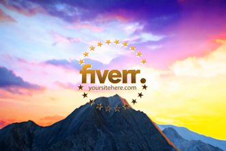 make mountain logo reveal intro