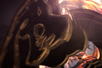 epic 3d logo reveal with intense fire effects in 4k cinematic stunning effects