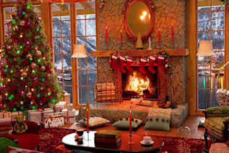 create copyright free cozy christmas relaxing  music video for youtube