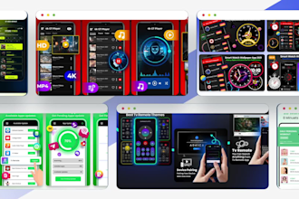 design app screenshots for app store and play store
