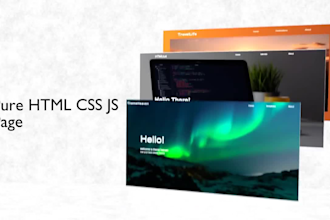 convert your PSD and xd files to HTML CSS js webpage