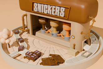 create 3d stylized product animation and isometric render