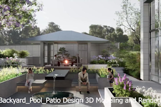 do front yard garden,backyard,swimming pool and patio design