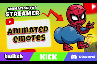 create custom kick, twitch animated emotes, gif animation