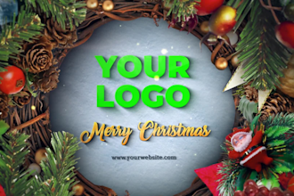 make amazing christmas video animation in 12 hrs