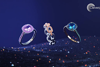 3d product animation video  jewelry 3d rendering, 3d animation, blender cinema4d