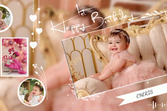 make professional happy birthday video