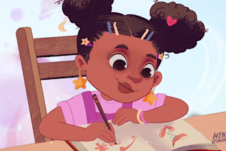 create a 2d animated book trailer