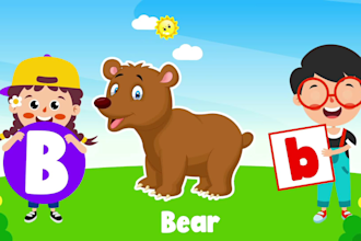 create kids learning videos