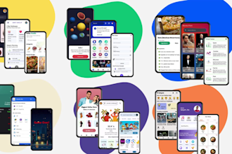 design app screenshots,logo,banner for play store and app store