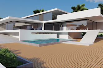 do exterior and interior design in sketchup and d5