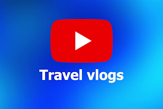 create a unique youtube intro for a travel vlog