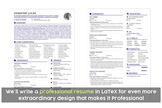 write and design a professional ats resume  with a compiling cover letter